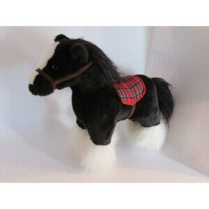 Clydesdale Plush Horse Standing Bush Gardens Souvenir Stuffed Animal Toy Black 9